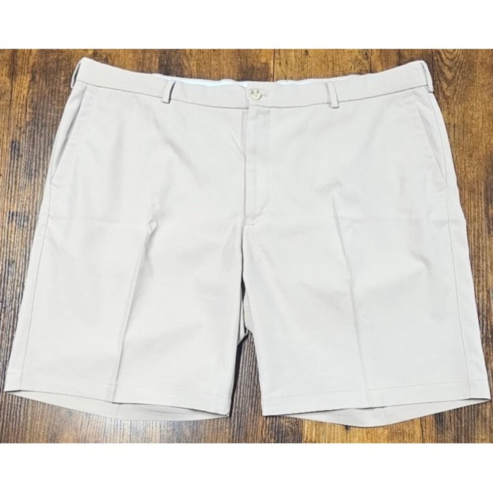 Peter Millar Flat Front Performance Beige Golf Shorts Men's Size 42x9